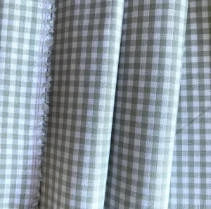 1/4" Woven Sage & White Cotton Gingham