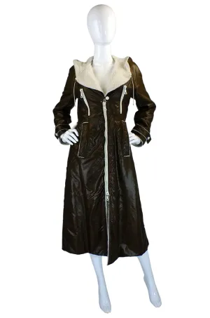 1960s Nylon Courreges Hooded Coat