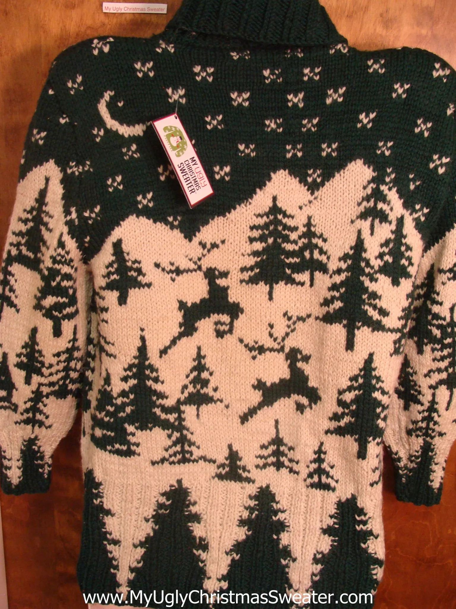 80s Reindeer Dashing Tacky Xmas Sweater