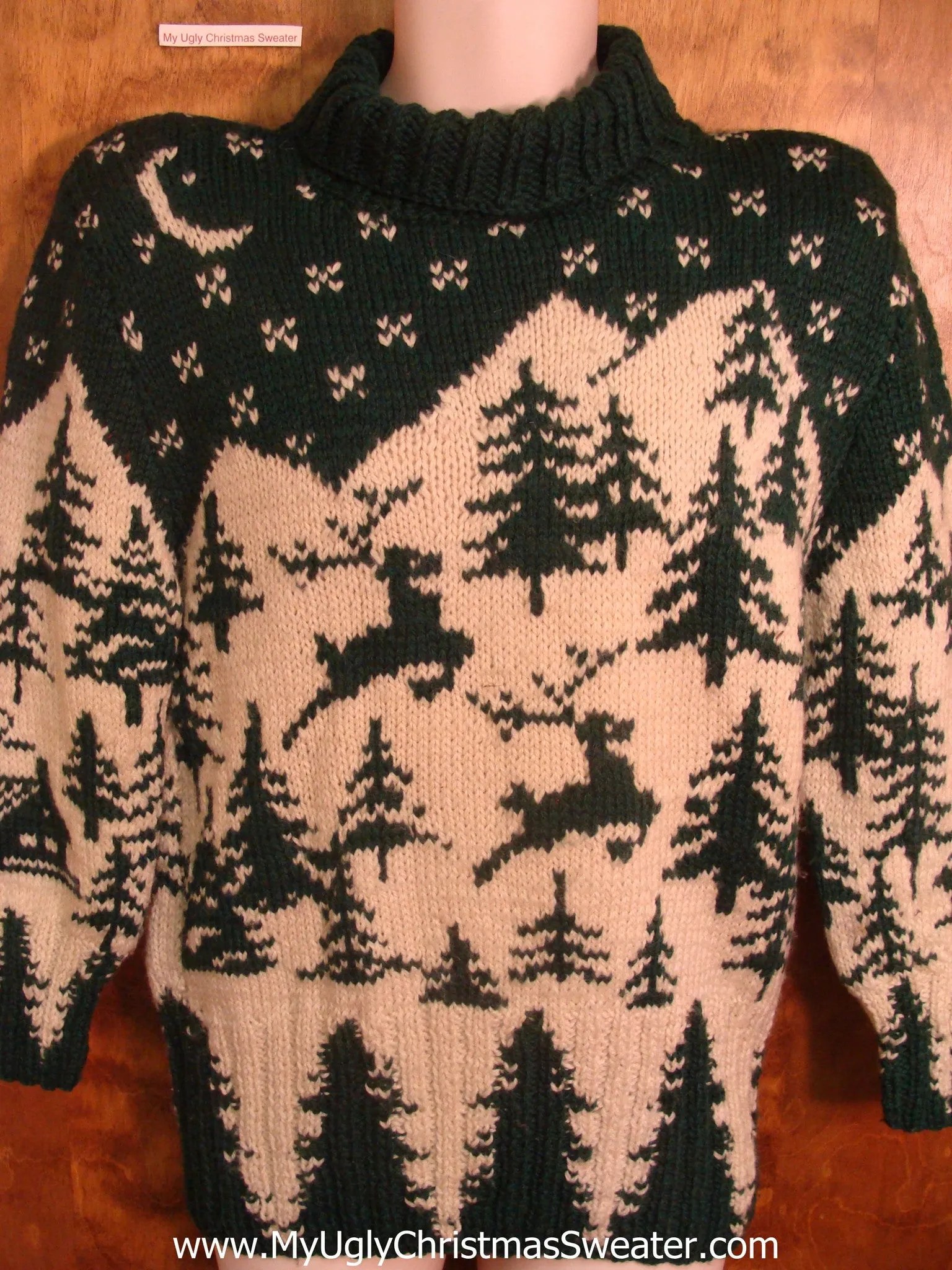 80s Reindeer Dashing Tacky Xmas Sweater