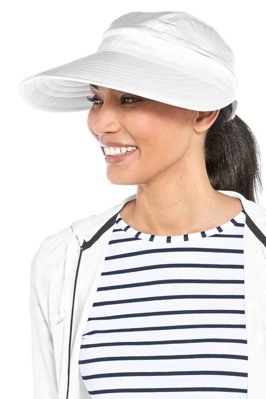 Bel Aire Zip-Off Sun Visor | White