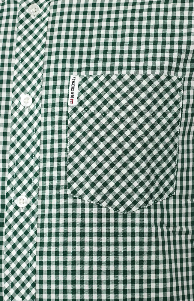 BEN SHERMAN GINGHAM BUTTON DOWN FOREST NIGHT