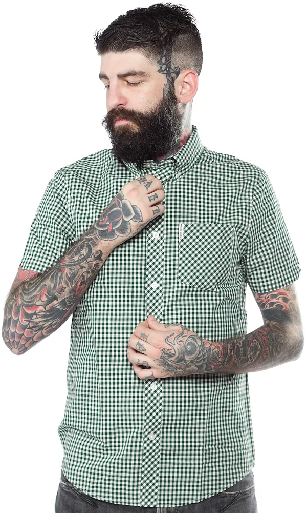 BEN SHERMAN GINGHAM BUTTON DOWN FOREST NIGHT