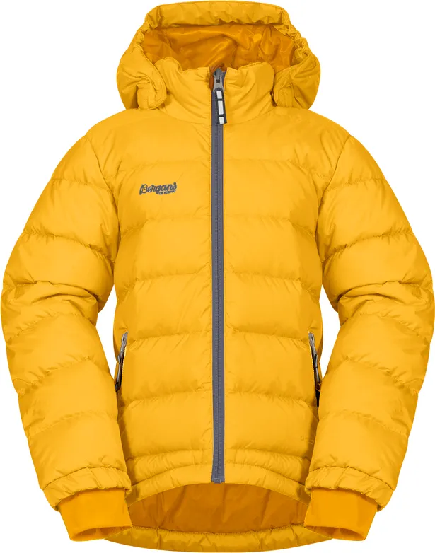 Bergans Kids&#x27; Down Jacket Light Golden Yellow | Buy Bergans Kids&#x27; Down Jacket Light Golden Yellow here | Outnorth