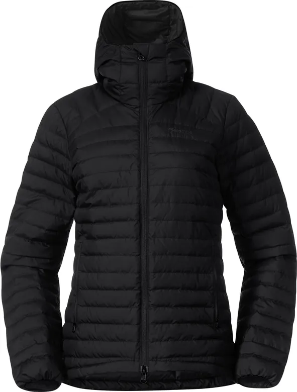 Bergans Women&#x27;s Lava Light Down Jacket With Hood Black | Buy Bergans Women&#x27;s Lava Light Down Jacket With Hood Black here | Outnorth