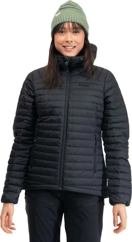 Bergans Women&#x27;s Lava Light Down Jacket With Hood Black | Buy Bergans Women&#x27;s Lava Light Down Jacket With Hood Black here | Outnorth