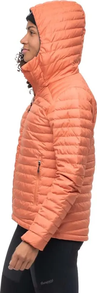 Bergans Women&#x27;s Lava Light Down Jacket With Hood Terracotta | Buy Bergans Women&#x27;s Lava Light Down Jacket With Hood Terracotta here | Outnorth