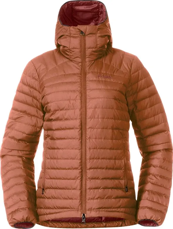 Bergans Women&#x27;s Lava Light Down Jacket With Hood Terracotta | Buy Bergans Women&#x27;s Lava Light Down Jacket With Hood Terracotta here | Outnorth