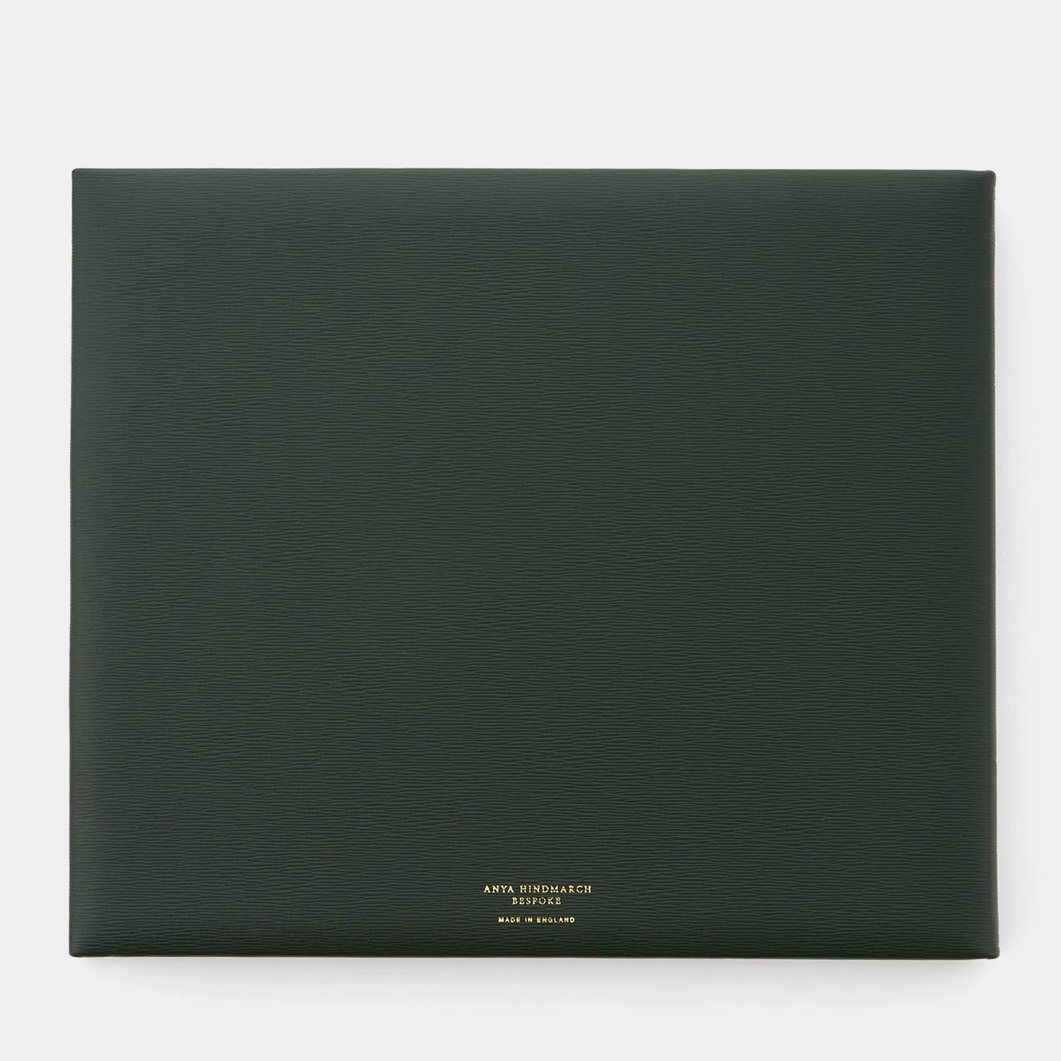 Bespoke Visitors Book in Forest Green London Grain