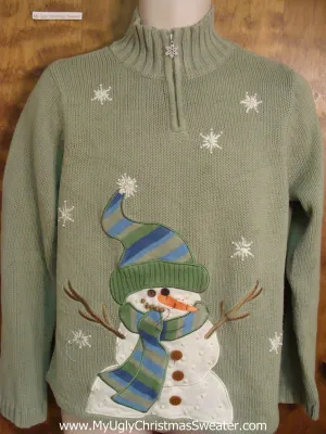 Big Happy Snowman Horrible Christmas Sweater