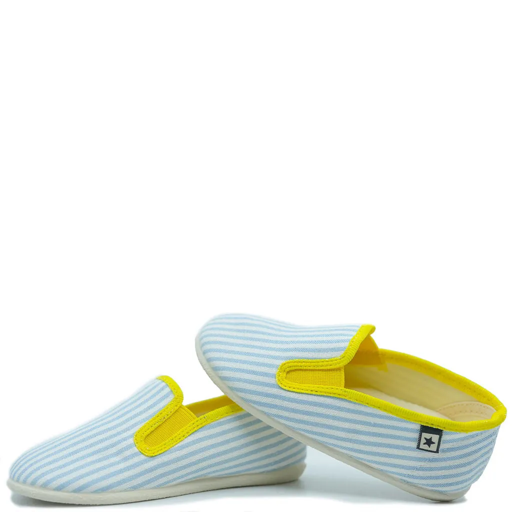 Bonton Blue Striped Slip On