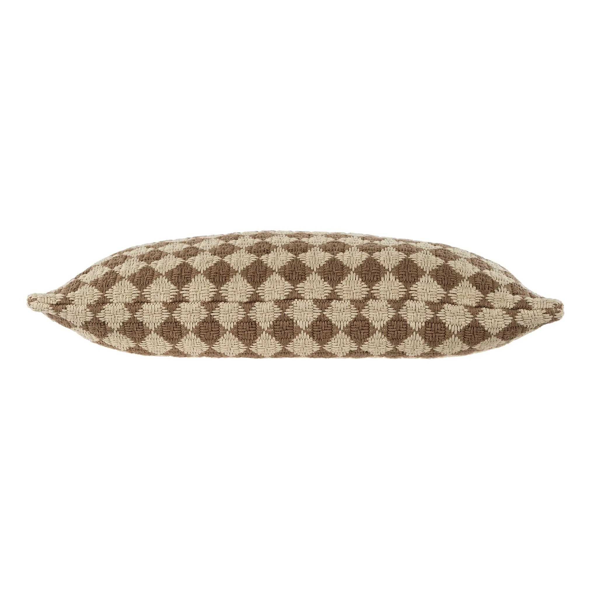 Brown Check Weave Pillow