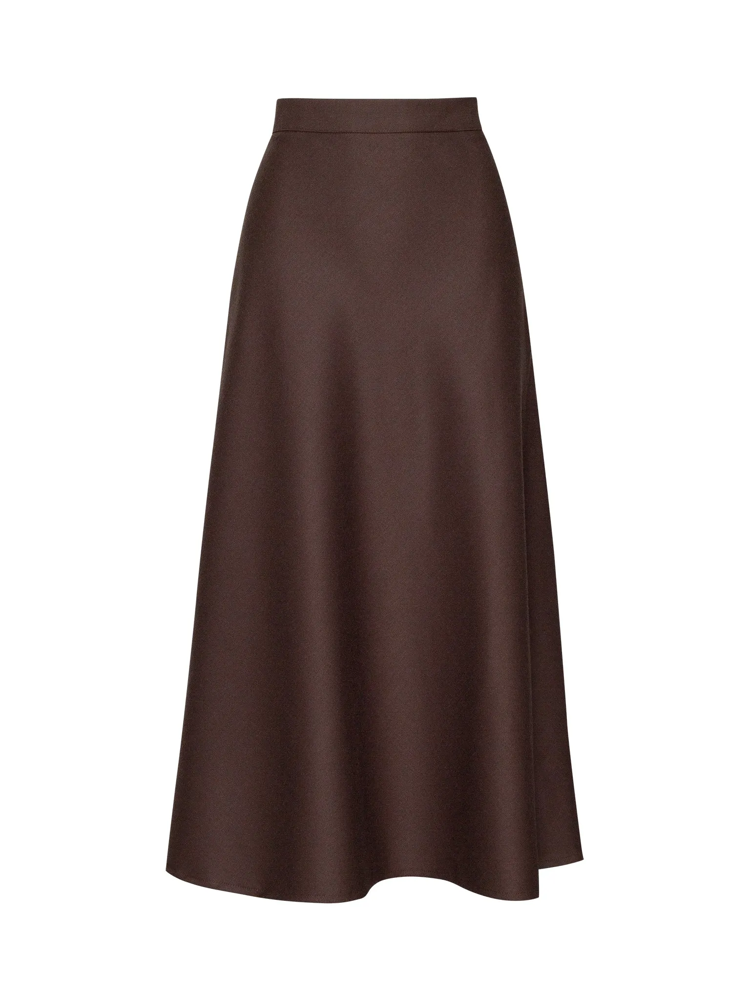 Brown wool skirt