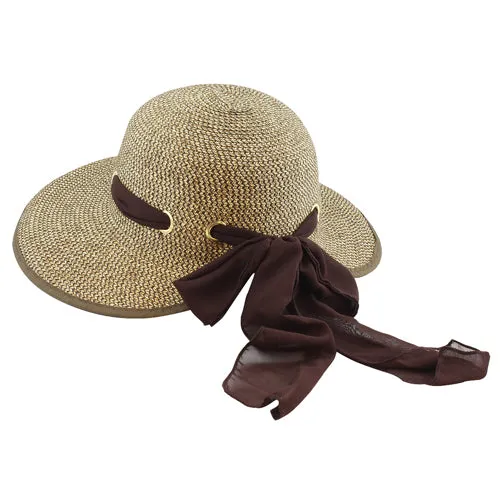 California Hat Company - Ladies Scoop Hat With Ribbon