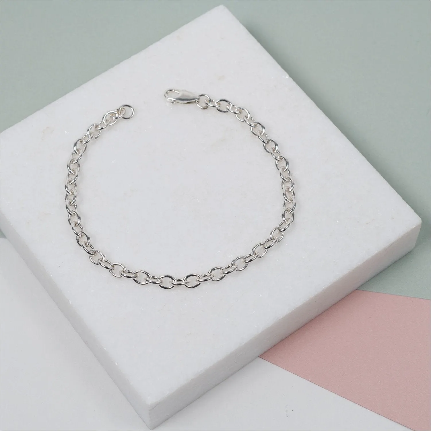 Callow Sterling Silver Trace Link Bracelet