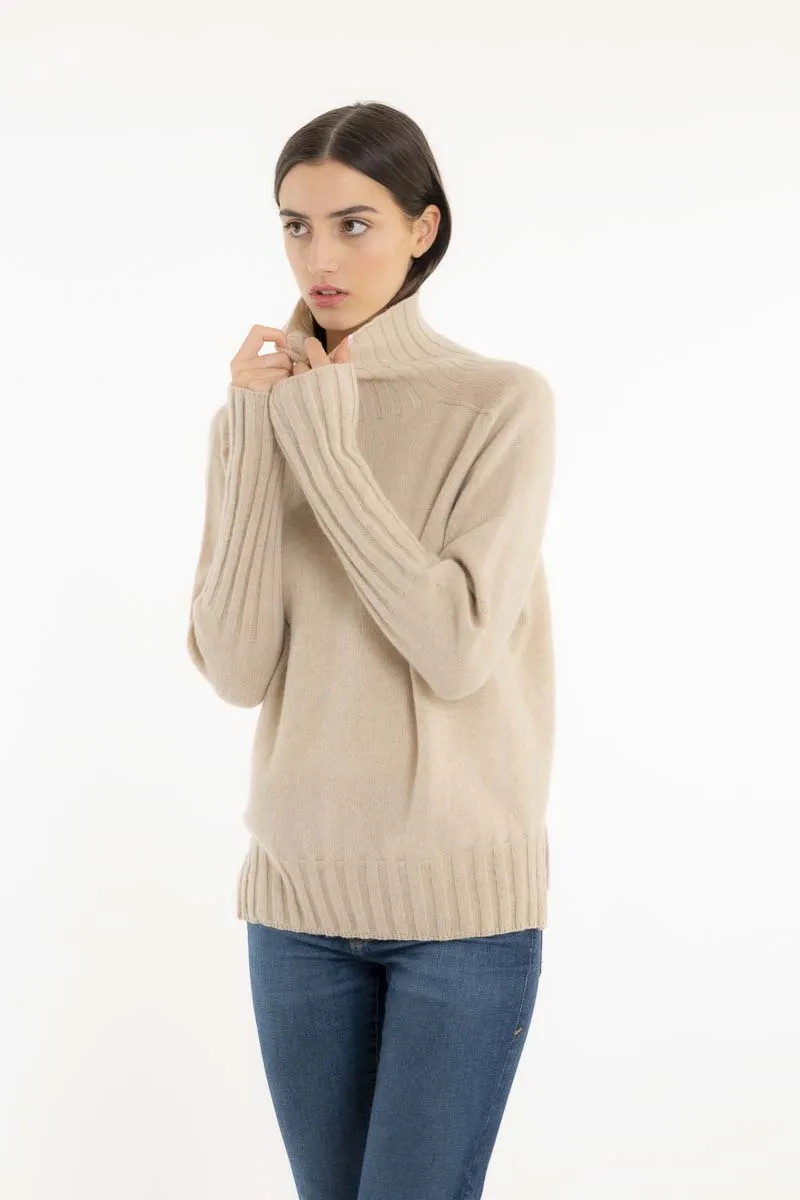 Cashmere Saddle Shoulder Sweater