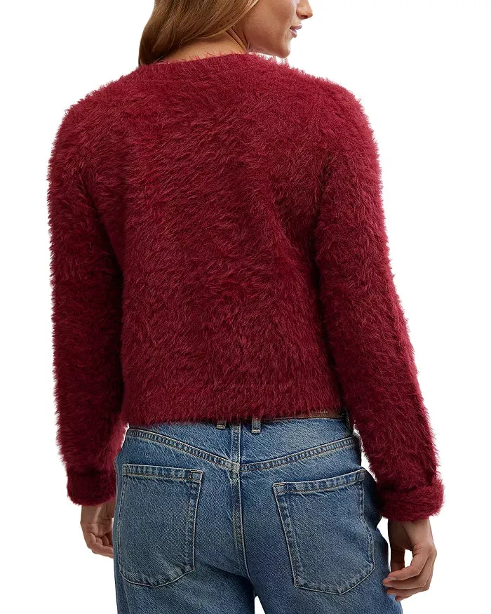 Celeste Cardigan- Aged Red