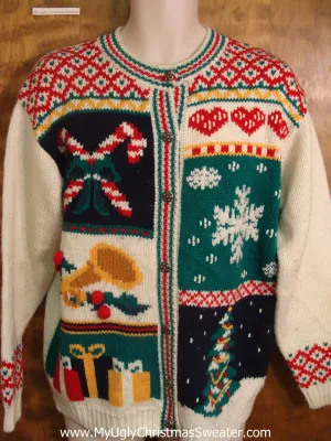 Cheesy Decorations Bad Christmas Sweater