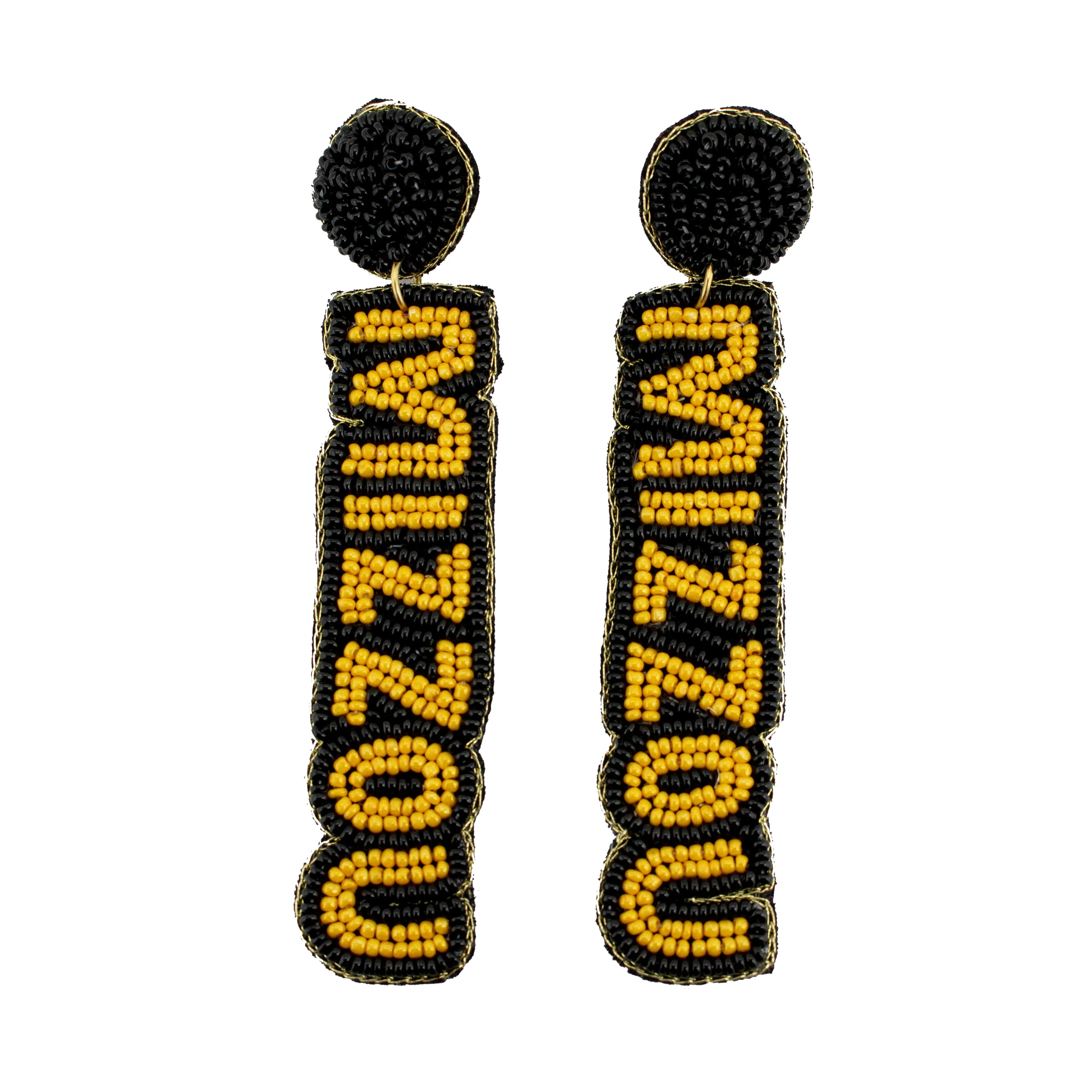 Collegiate Beaded Earrings - University of Missouri