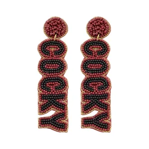 Collegiate Beaded Earrings - University of South Carolina