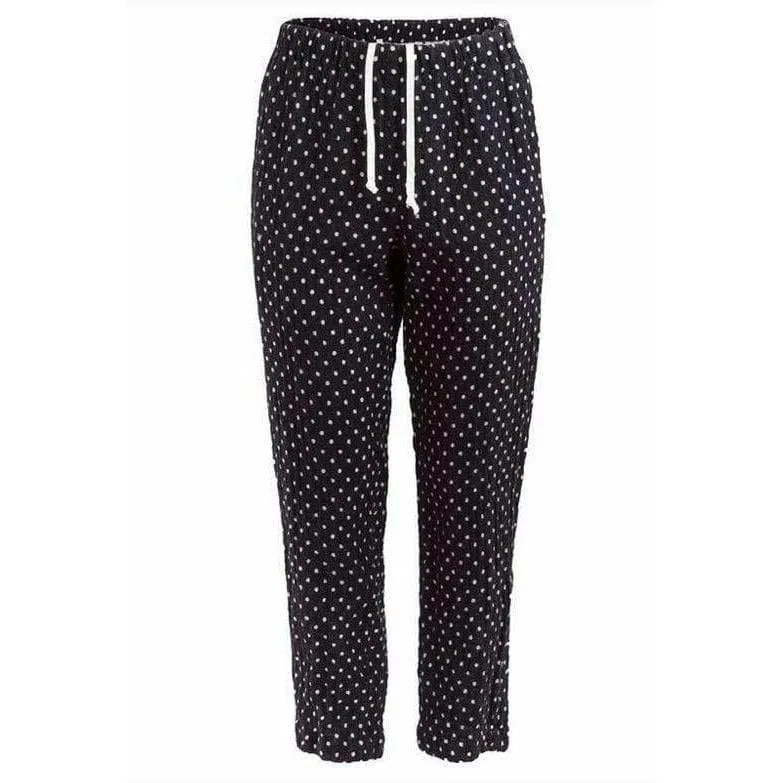 Comme des Garçons Black and White Polkadot Pants