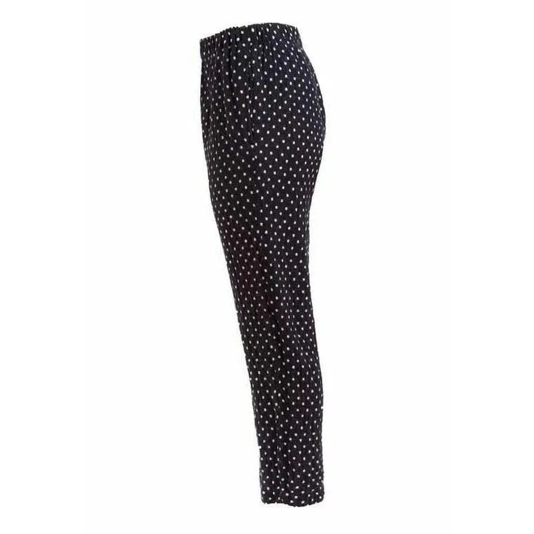 Comme des Garçons Black and White Polkadot Pants