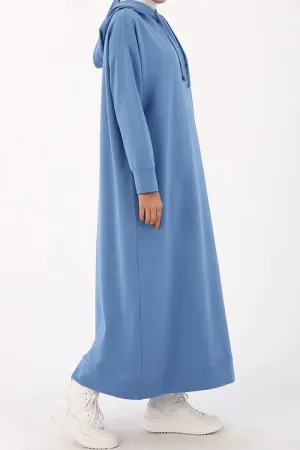 Cotton Hoodie Maxi Dress