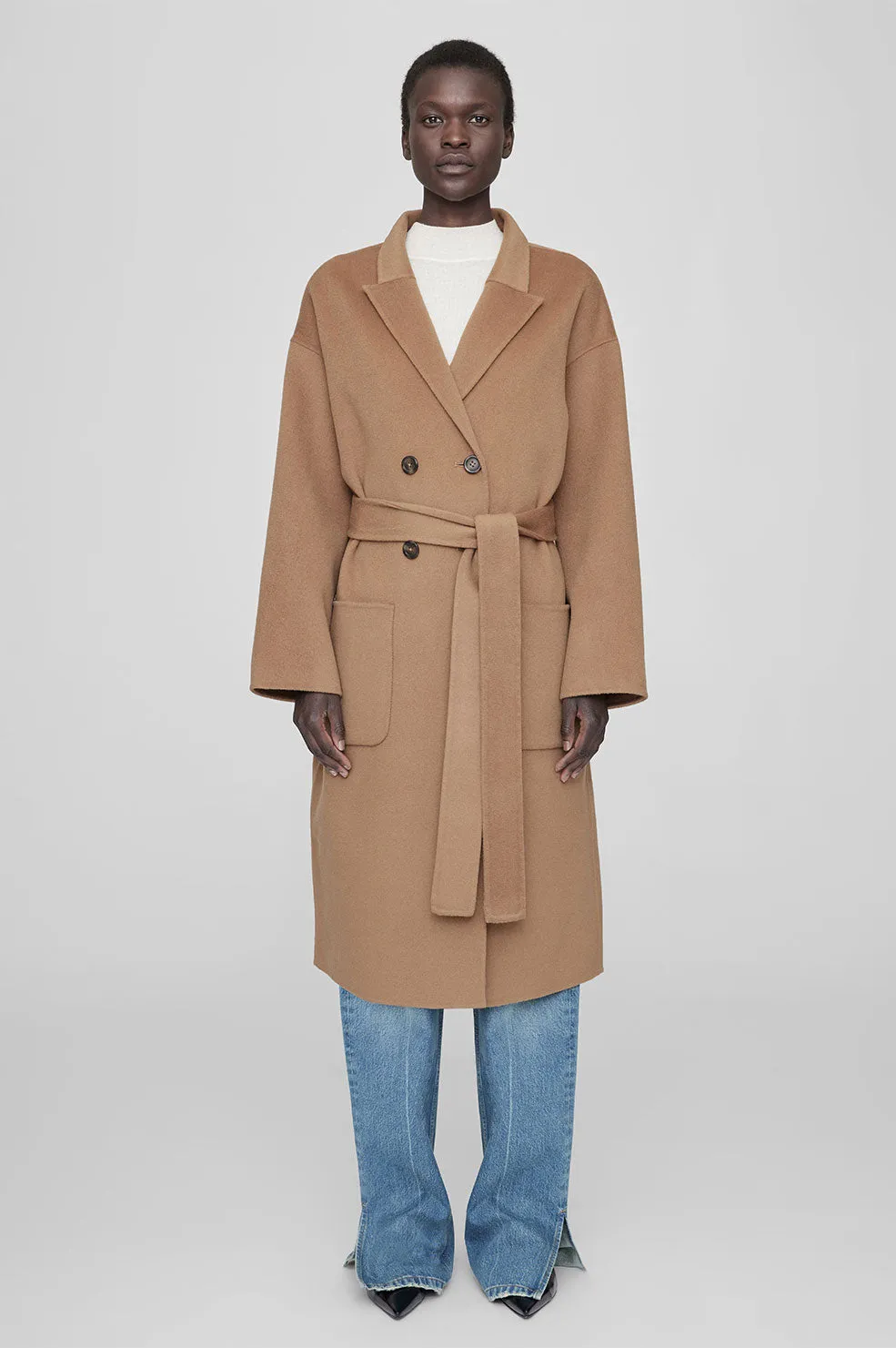 Dylan Coat - Camel Cashmere Blend