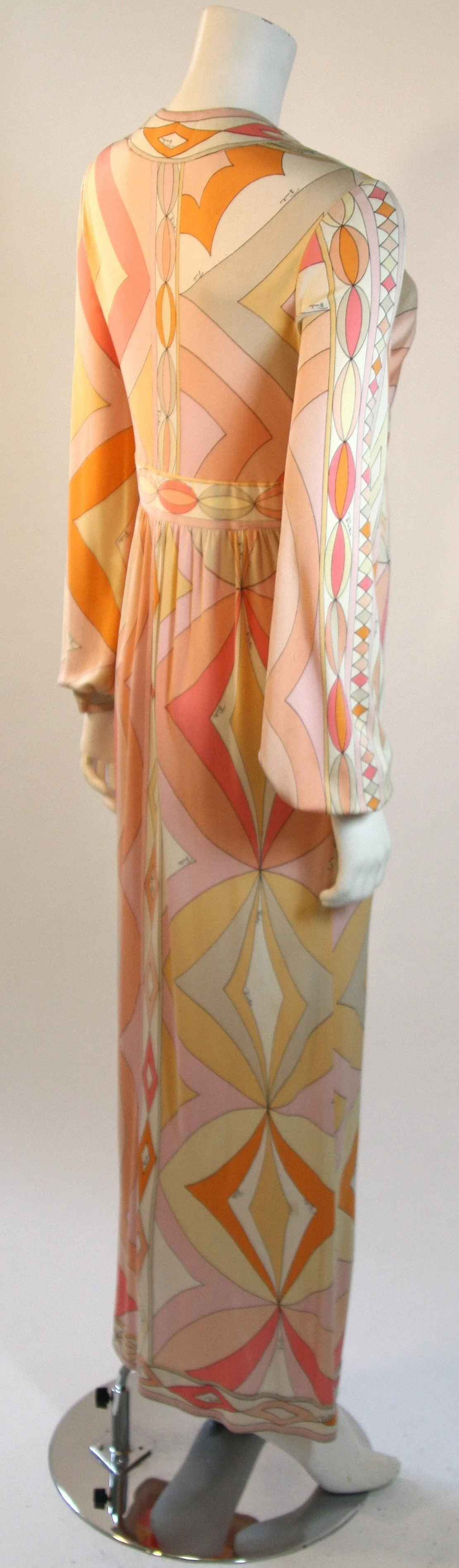 EMILIO PUCCI Plunge Neckline Maxi Dress