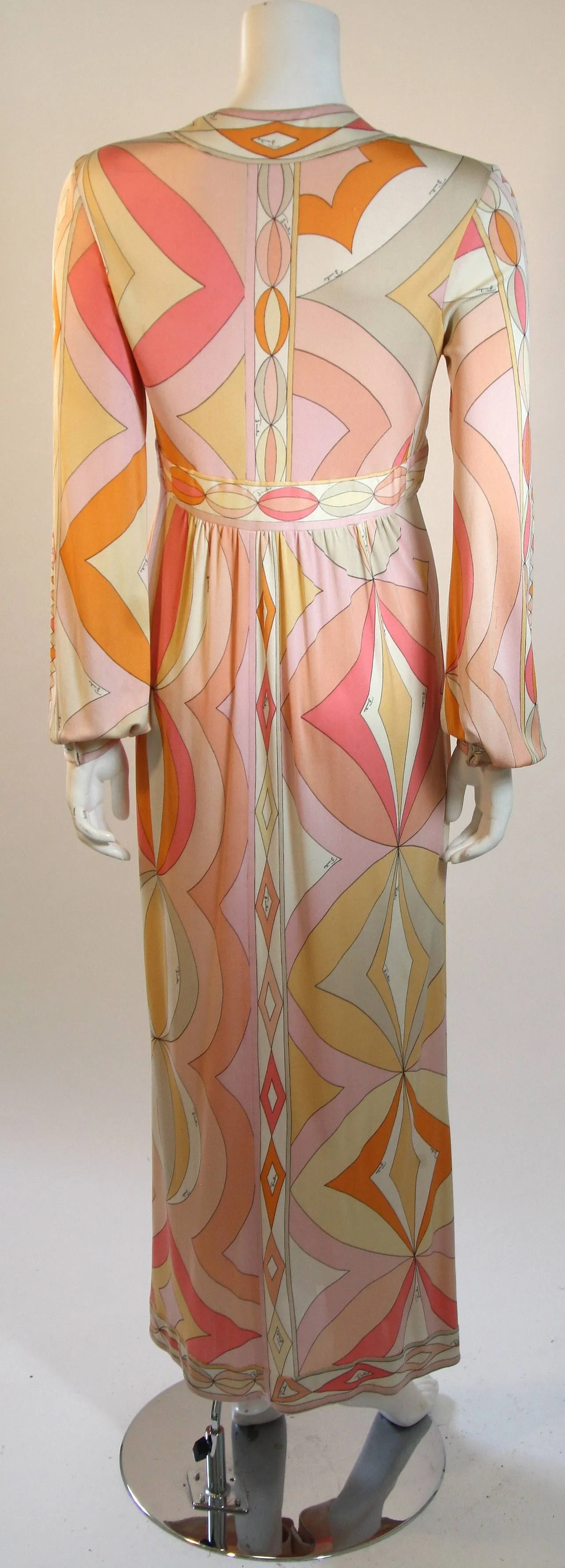 EMILIO PUCCI Plunge Neckline Maxi Dress