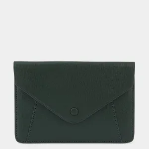 Envelope Passport Holder in Forest Green Capra