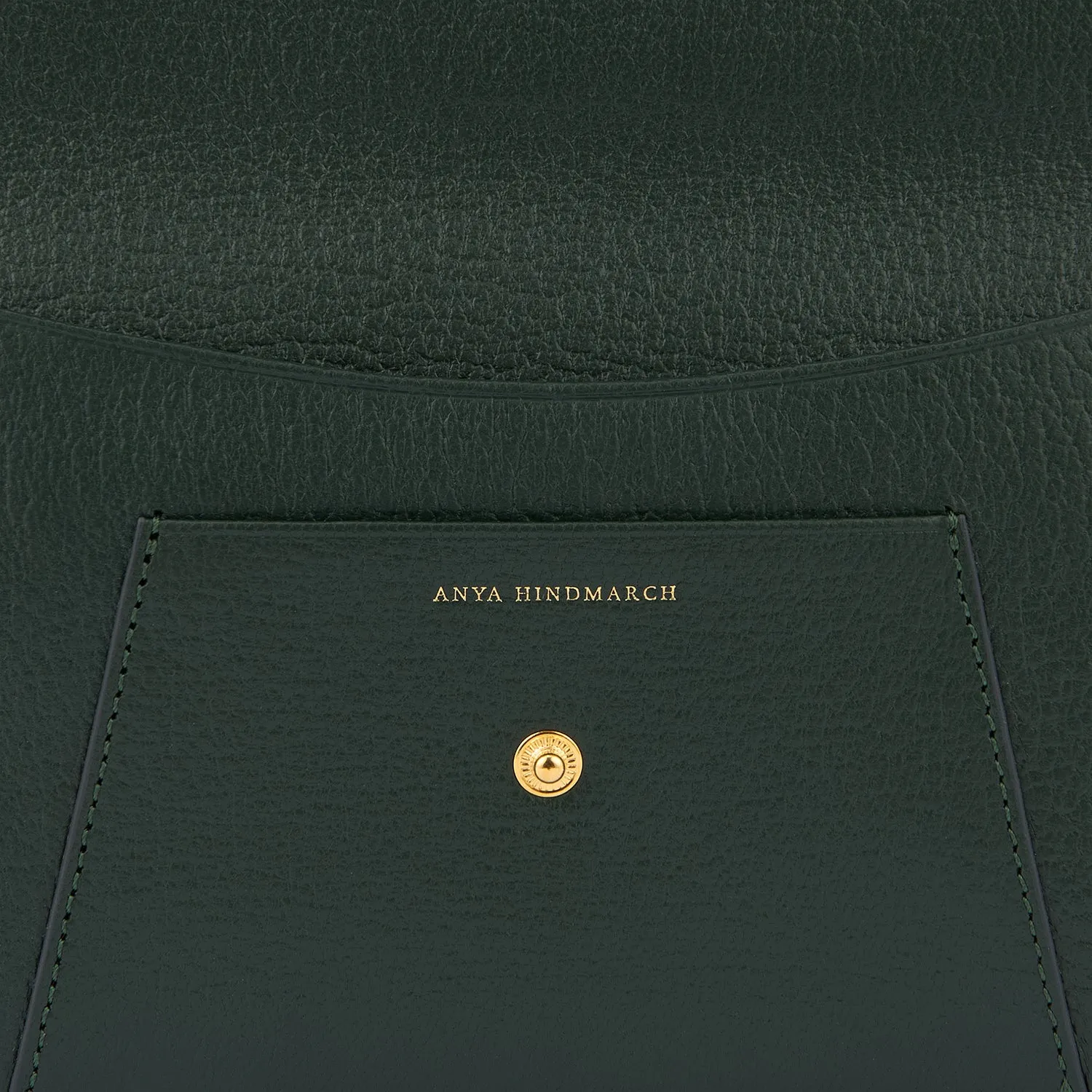 Envelope Passport Holder in Forest Green Capra