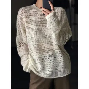 European Autumn Wool Knit Loose Sweater