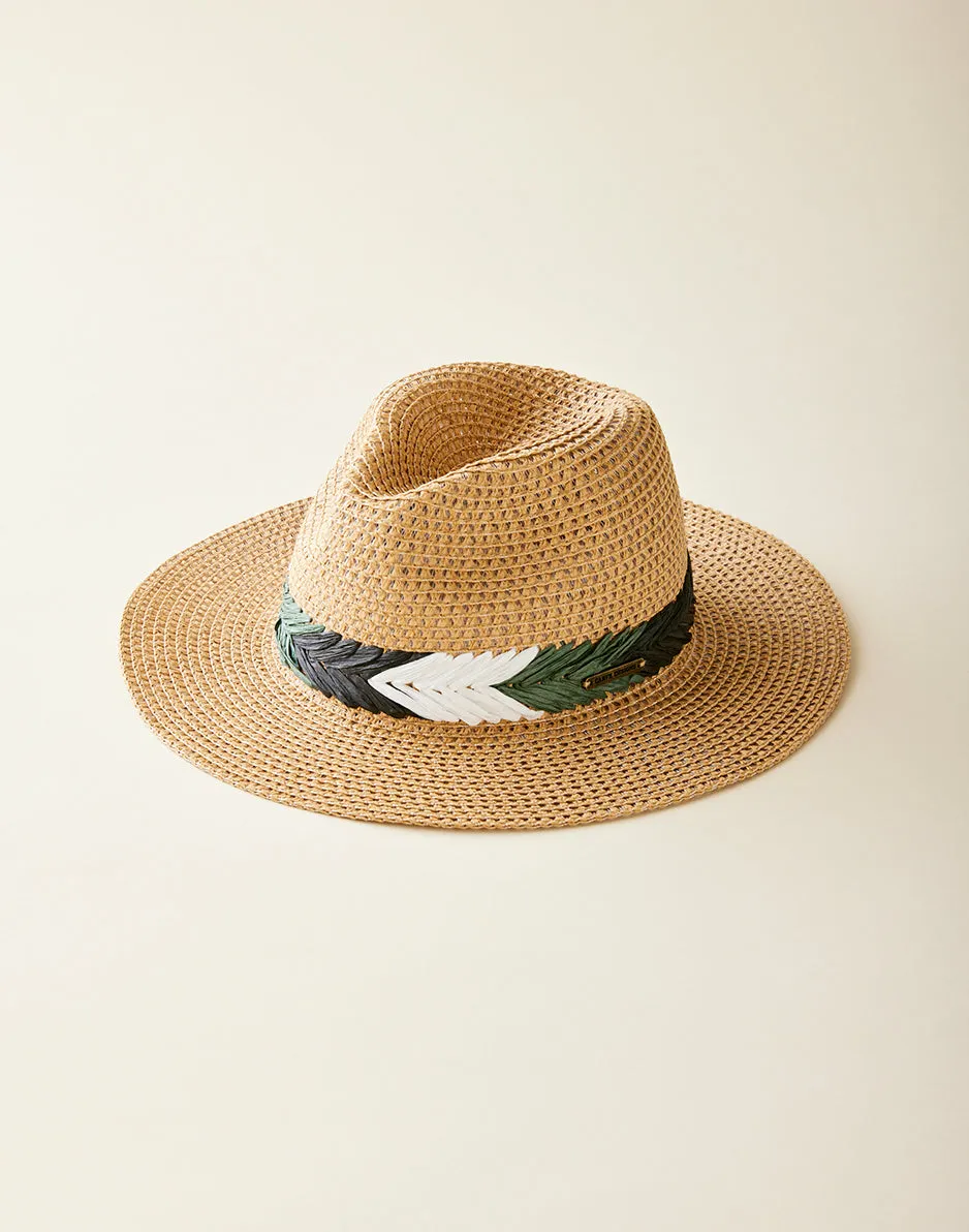 Farrah Packable Hat: Dark Honey