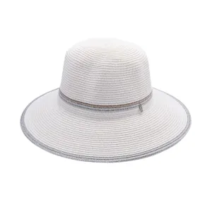 Find YOUR Silver lining, Paper Ribbon with Metallic Thread Hat - UPF 50 