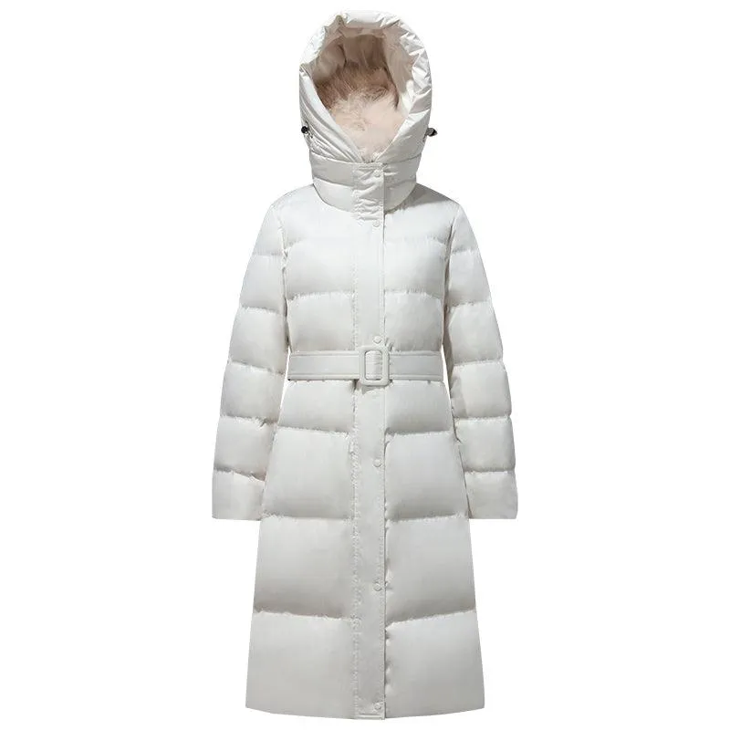 Fox Fur Silm-Fit Goose Down Coat