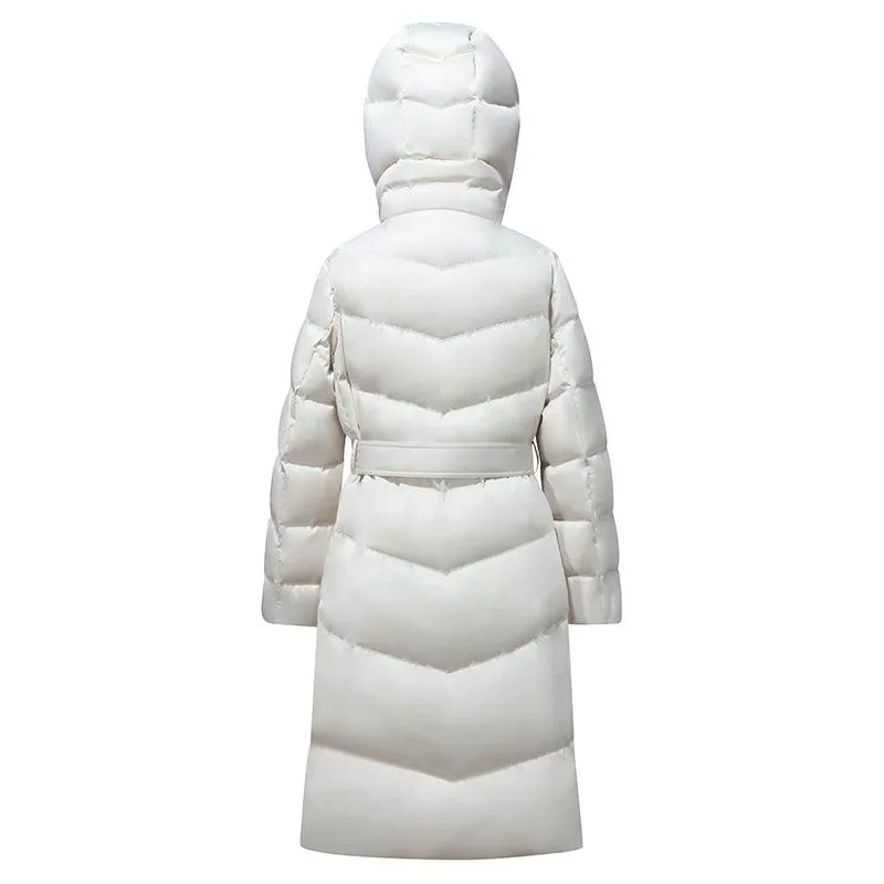 Fox Fur Silm-Fit Goose Down Coat