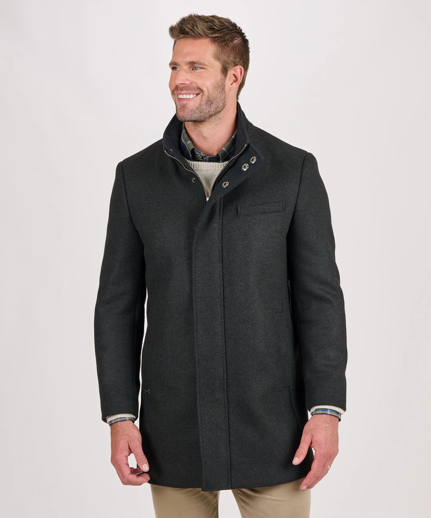 Hart Schaffner Marx Twill Car Coat