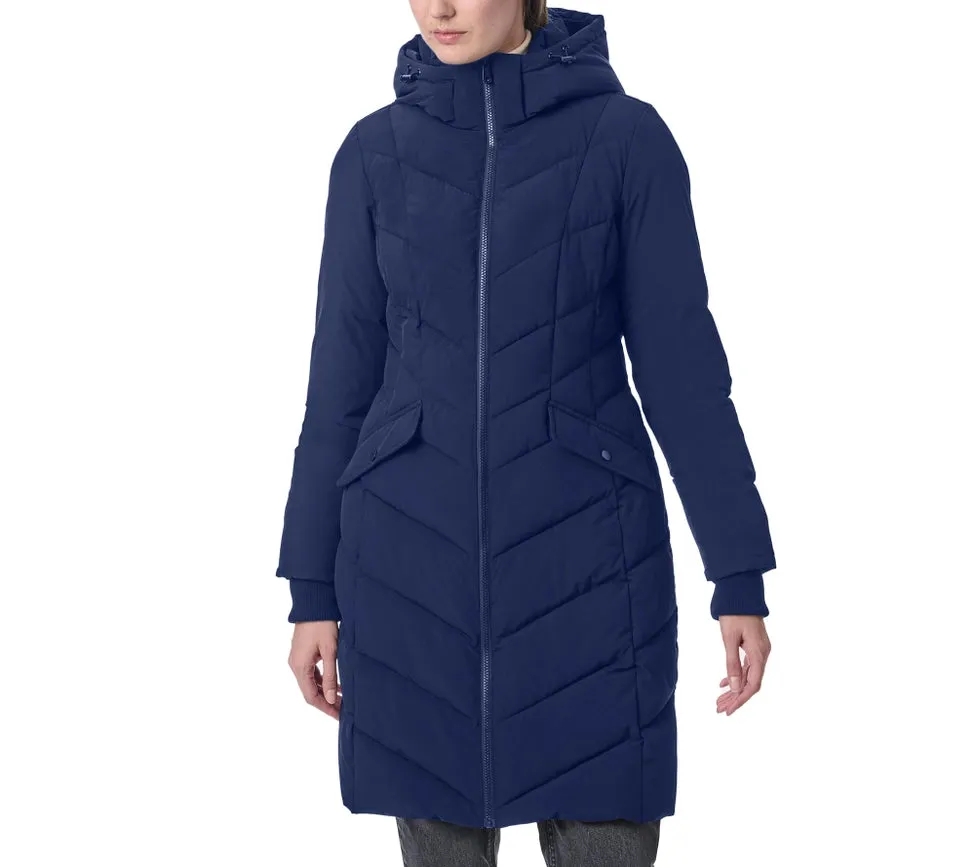 Hooded Walker Puffer Navy