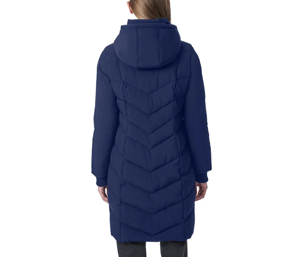 Hooded Walker Puffer Navy