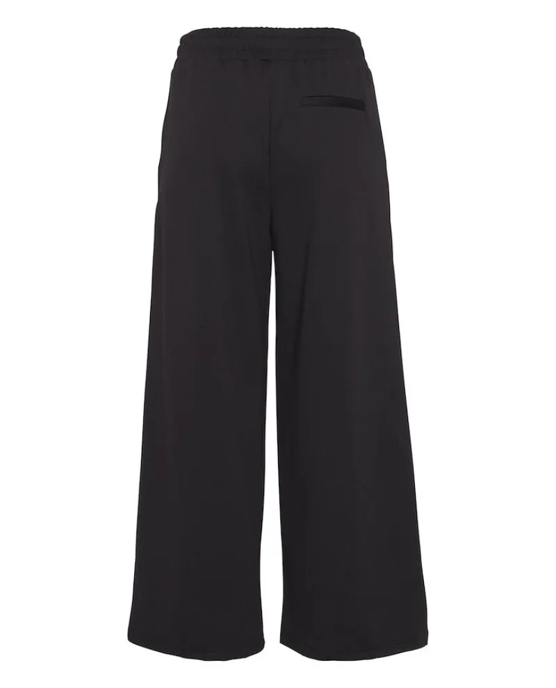 Ichi Kate Black Wide Leg Trousers