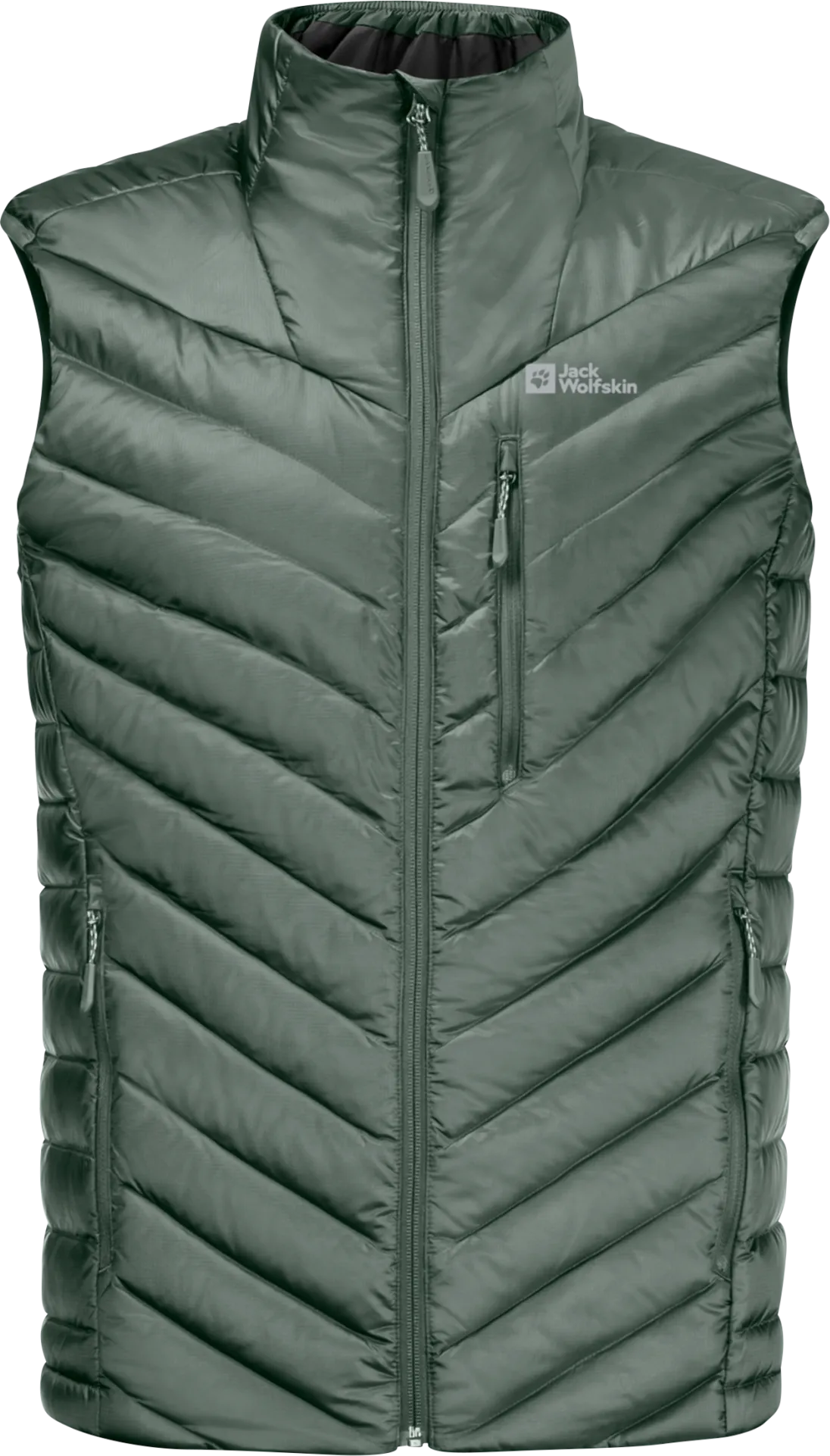 Jack Wolfskin Men&#x27;s Passamani Down Vest Hedge Green | Buy Jack Wolfskin Men&#x27;s Passamani Down Vest Hedge Green here | Outnorth