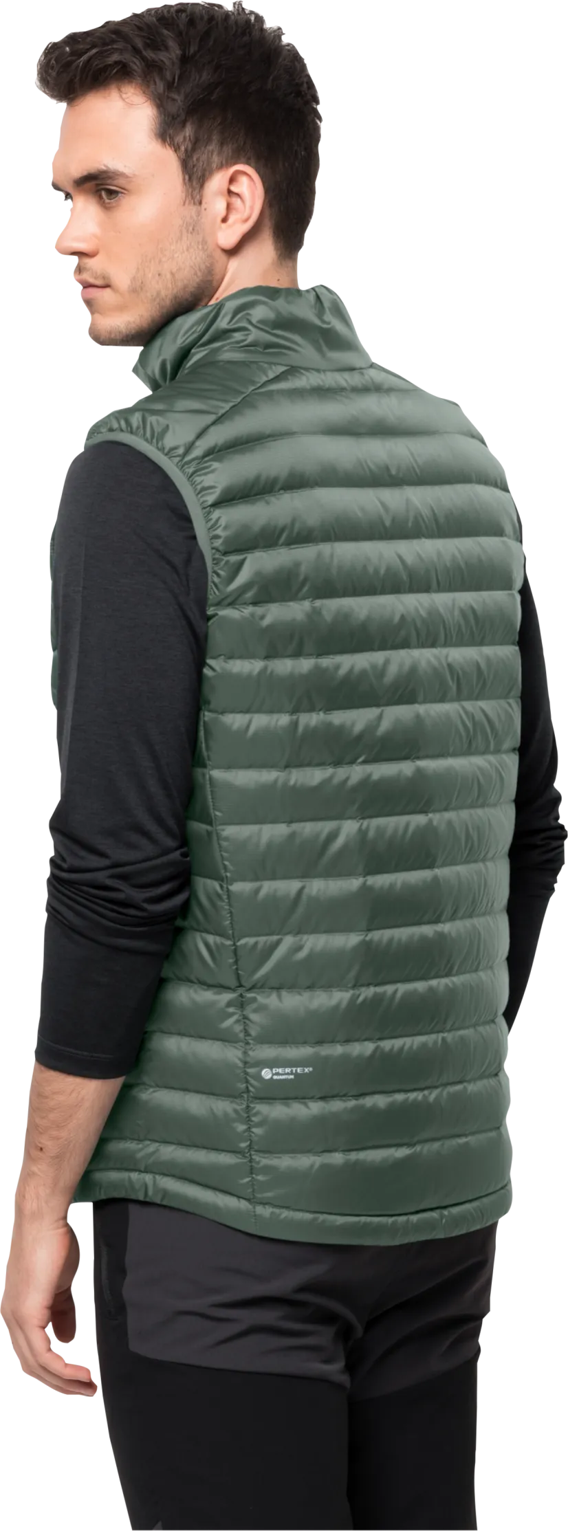 Jack Wolfskin Men&#x27;s Passamani Down Vest Hedge Green | Buy Jack Wolfskin Men&#x27;s Passamani Down Vest Hedge Green here | Outnorth