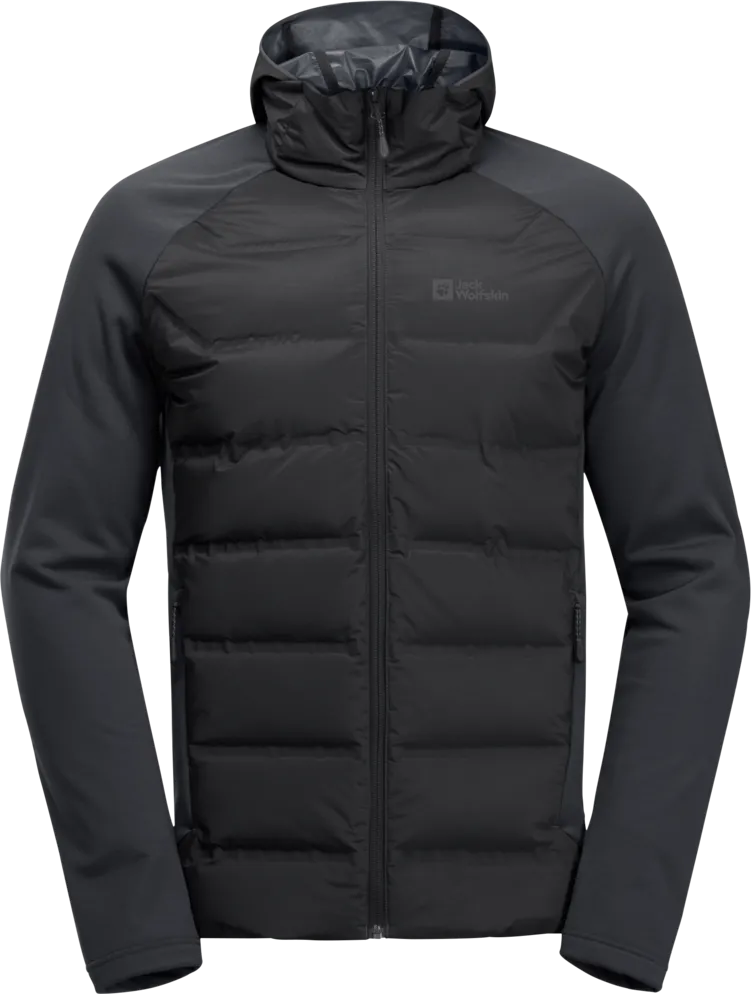 Jack Wolfskin Men&#x27;s Tasman Down Hybrid Black | Buy Jack Wolfskin Men&#x27;s Tasman Down Hybrid Black here | Outnorth