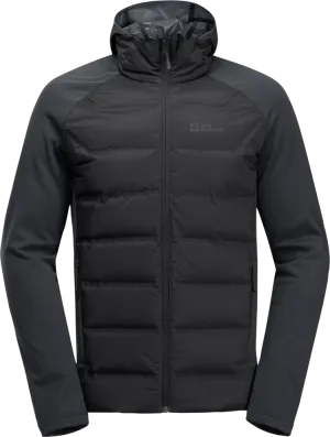 Jack Wolfskin Men&#x27;s Tasman Down Hybrid Black | Buy Jack Wolfskin Men&#x27;s Tasman Down Hybrid Black here | Outnorth