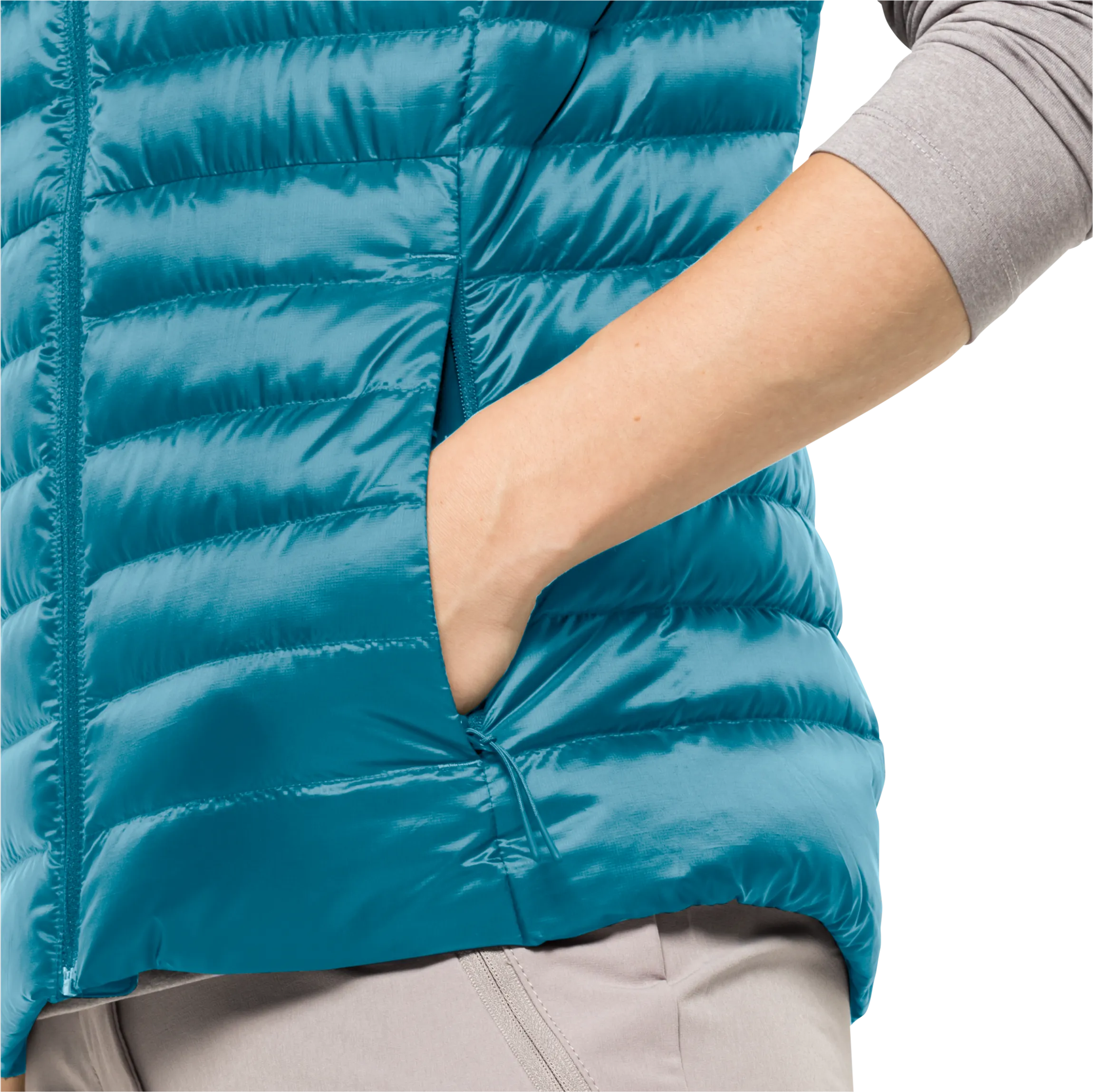 Jack Wolfskin Women&#x27;s Pack &amp; Go Down Vest Freshwater Blue | Buy Jack Wolfskin Women&#x27;s Pack &amp; Go Down Vest Freshwater Blue here | Outnorth