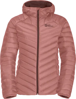 Jack Wolfskin Women&#x27;s Passamani Down Hoody Blush Powder | Buy Jack Wolfskin Women&#x27;s Passamani Down Hoody Blush Powder here | Outnorth