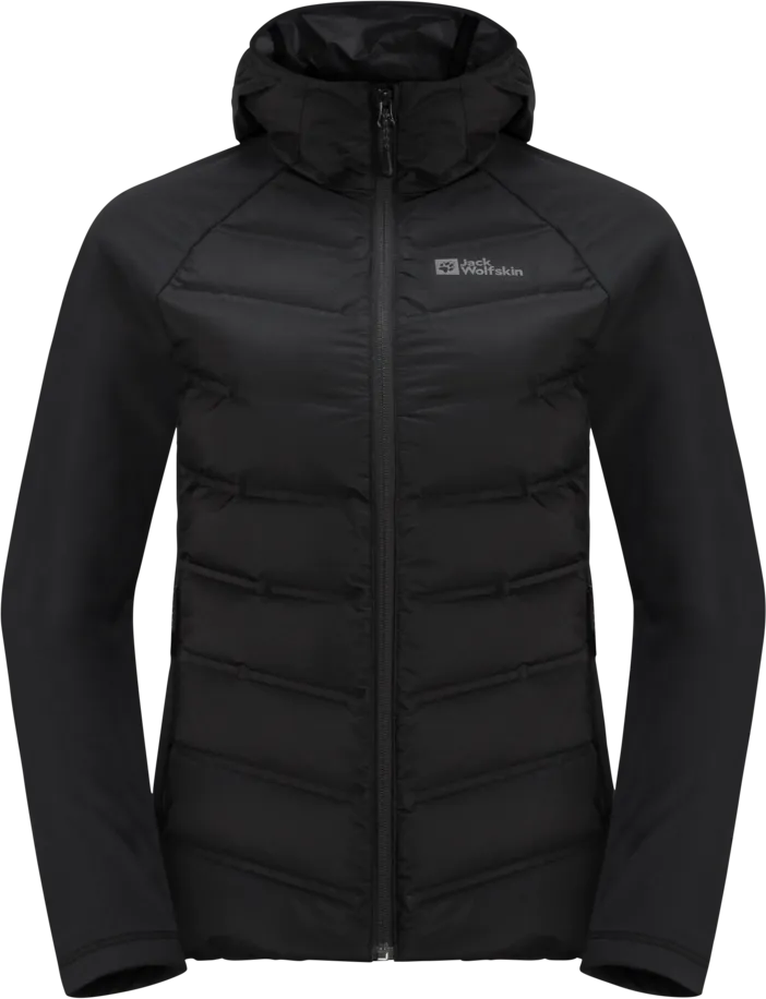 Jack Wolfskin Women&#x27;s Tasman Down Hybrid Black | Buy Jack Wolfskin Women&#x27;s Tasman Down Hybrid Black here | Outnorth