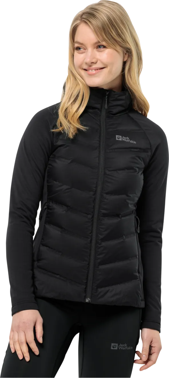 Jack Wolfskin Women&#x27;s Tasman Down Hybrid Black | Buy Jack Wolfskin Women&#x27;s Tasman Down Hybrid Black here | Outnorth