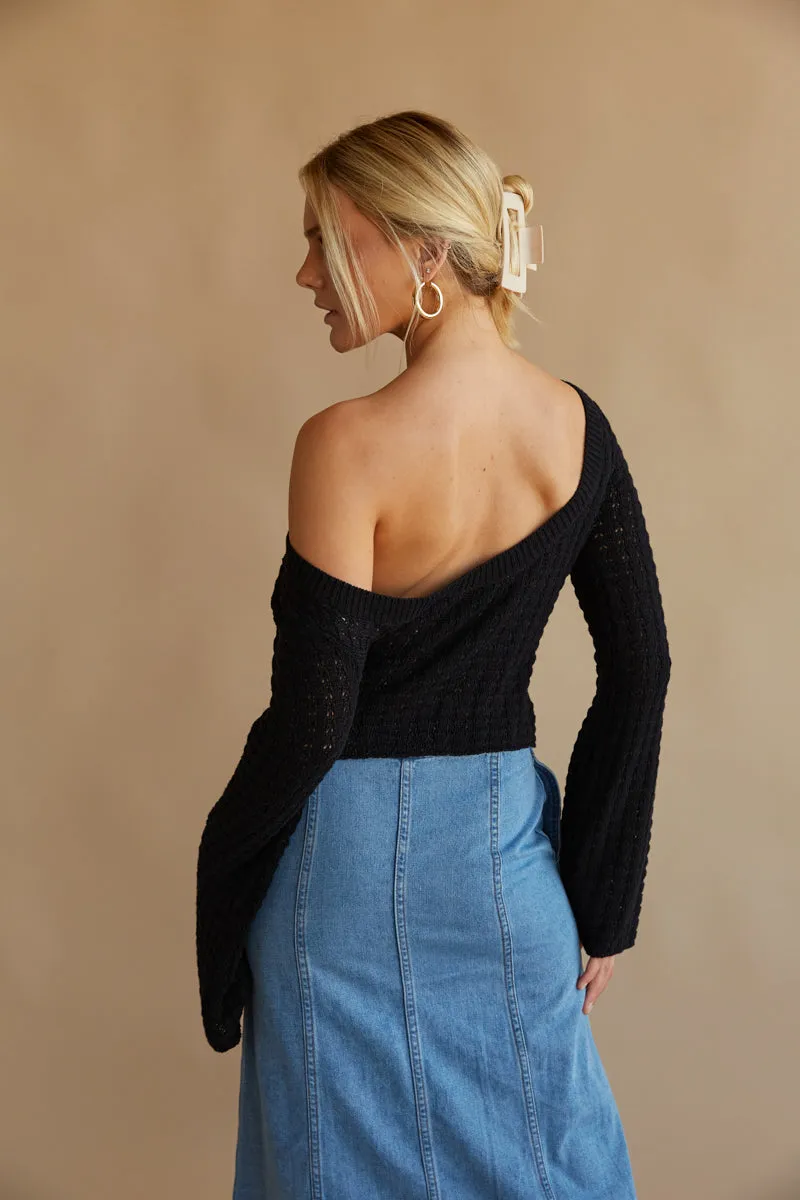 Jackie Slouchy Bell Sleeve Sweater